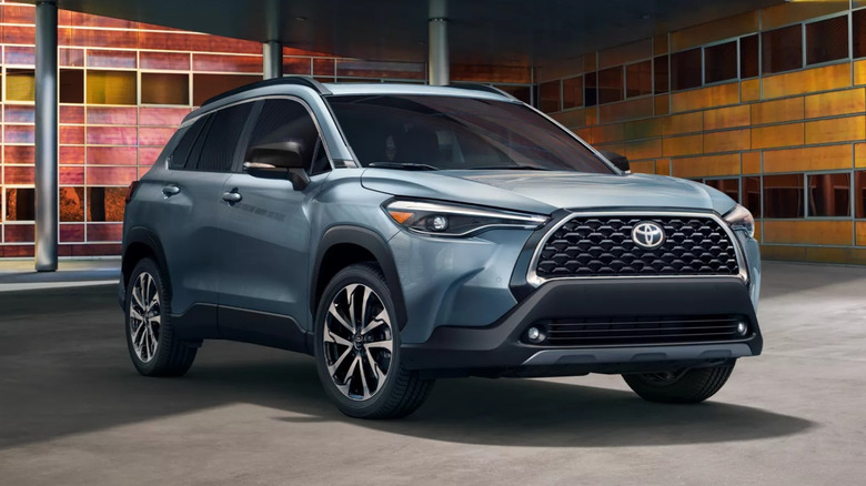 The 2025 Toyota Corolla Cross from the front