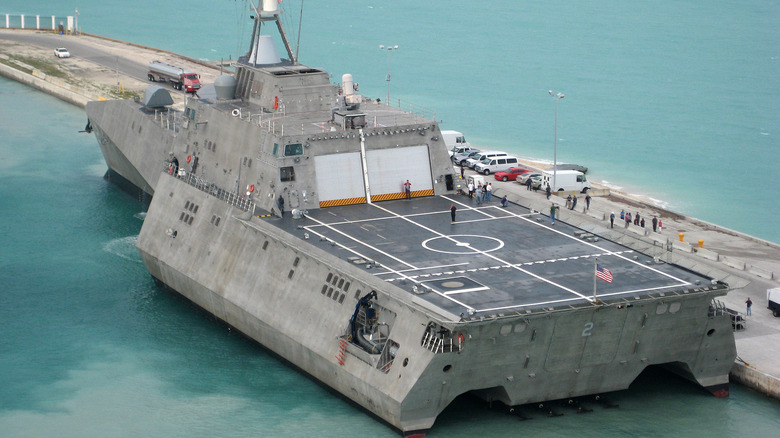 LCS Independence Class at port