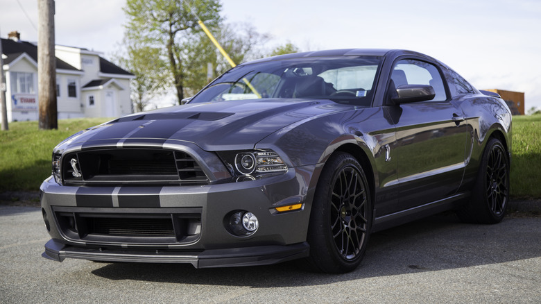 Shelby GT500 on road