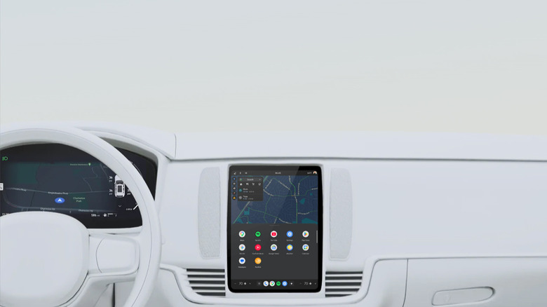 Android Automotive OS running on a car's screen.