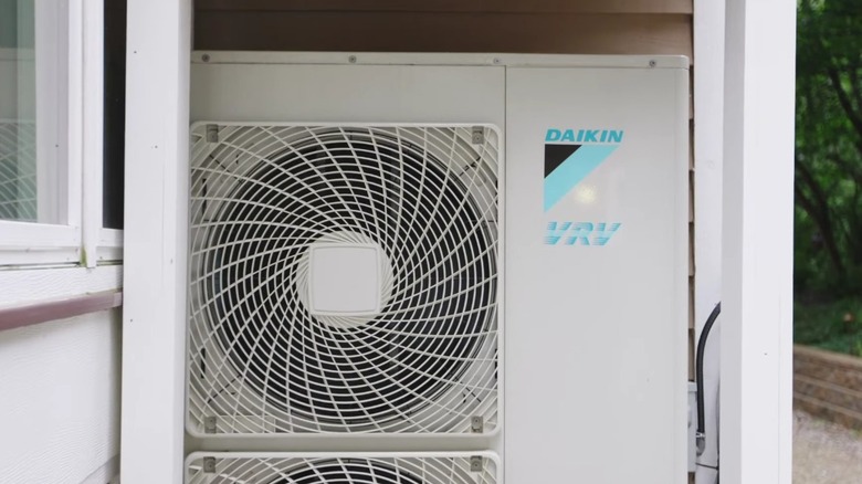Daikin VRV Life unit mounted outdoors.