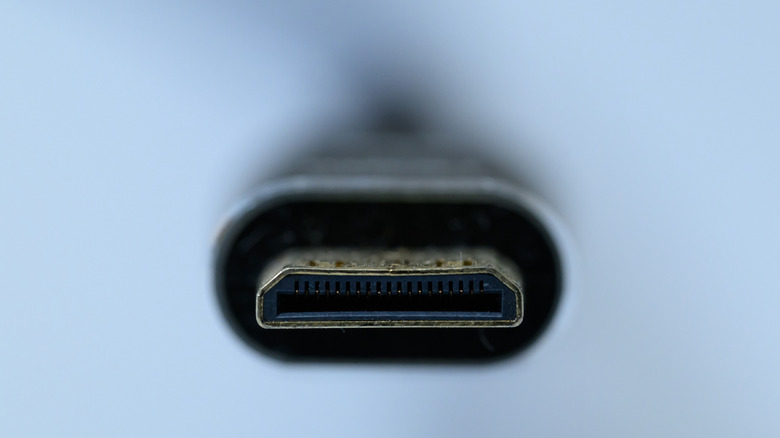 A micro HDMI cable.