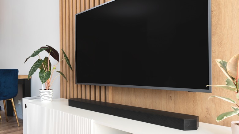 TV with soundbar