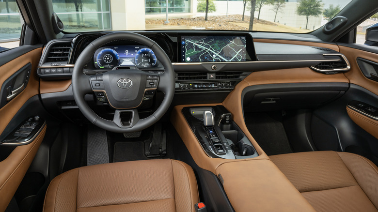 Interior of the Toyota Crown Signia