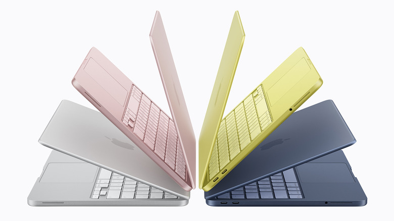 MacBook Neo in different colors