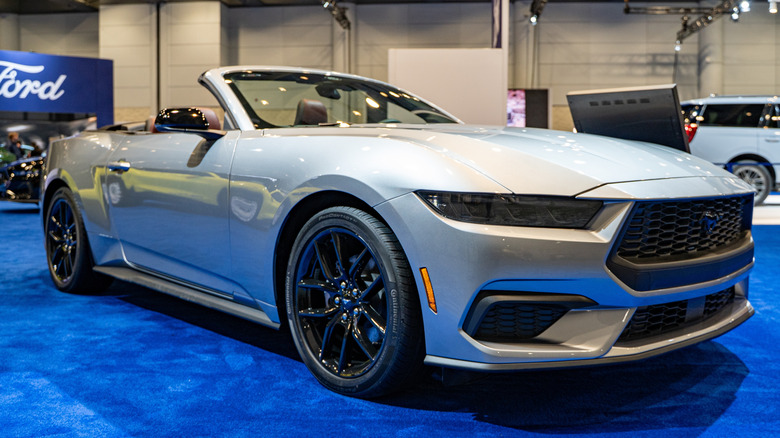 Front shot of a Ford Mustang EcoBoost Premium Convertible
