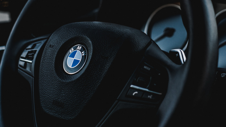 BMW logo steering wheel