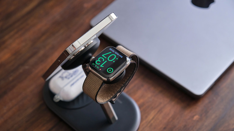 Apple Watch on charging station