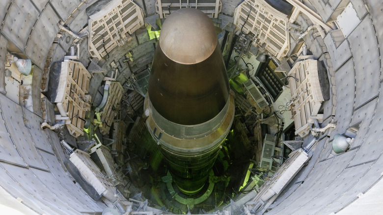 A Trident Nuclear Missile at the Trident Missile Museum