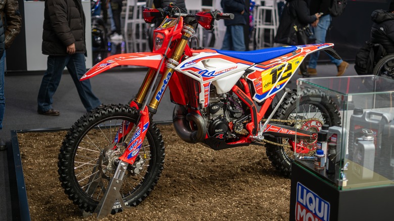 Beta RR motorcycle on display