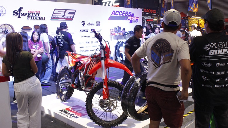 Beta motorcycle at the Philippine roadshow