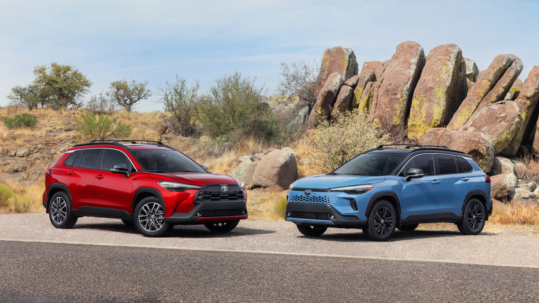 2026 Toyota Corolla Cross in rocky setting