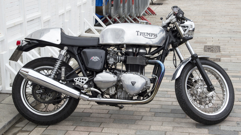 A Triumph motorcycle