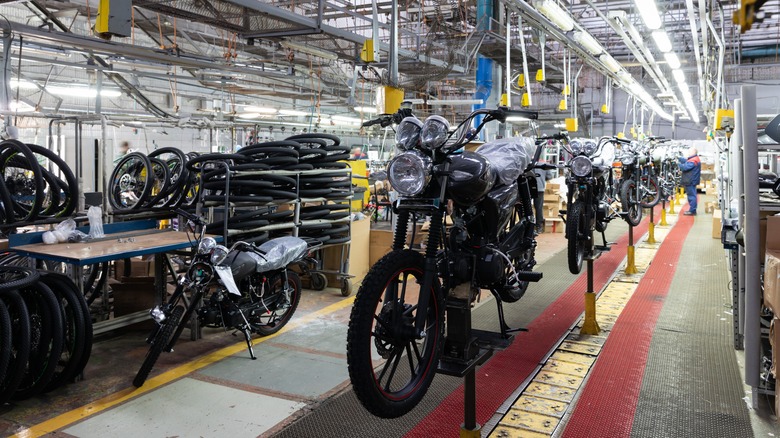 motorcycle assembly line