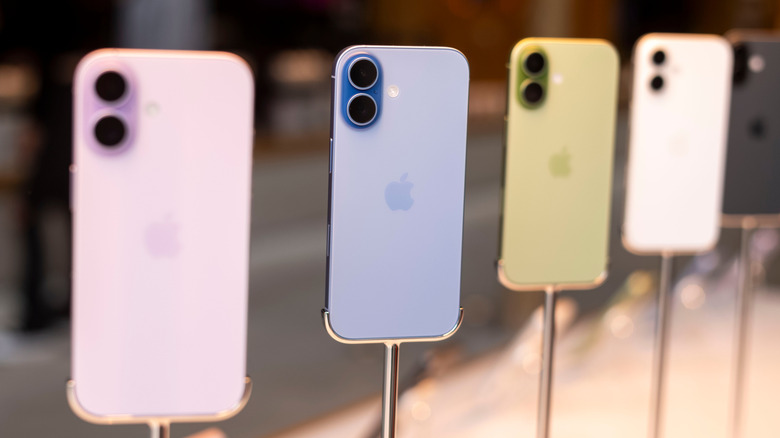 iPhone 17 showcased in different colors