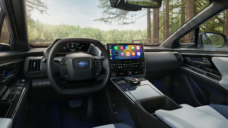 Interior of 2025 Subaru Solterra