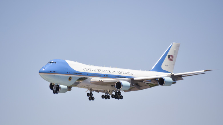 Air Force One in the air