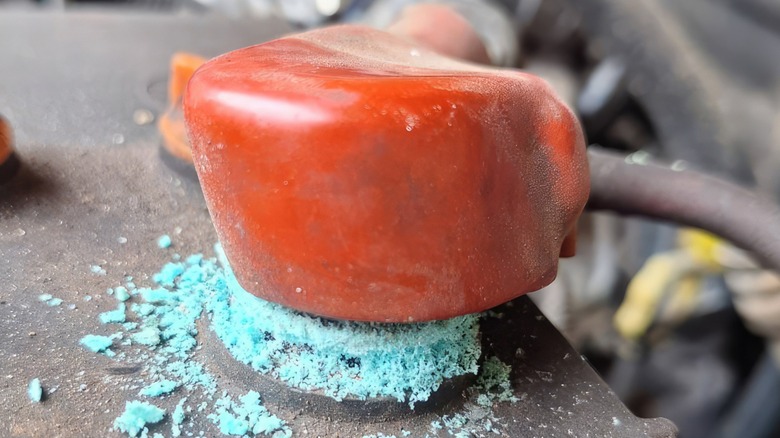Corroded battery terminal