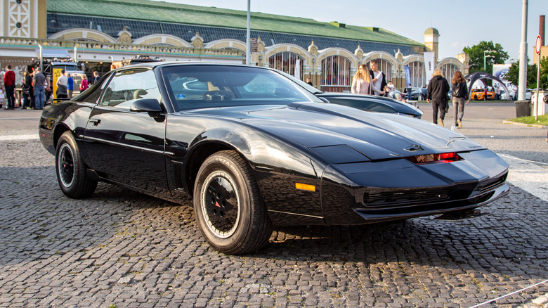 Knight Rider KITT car parked