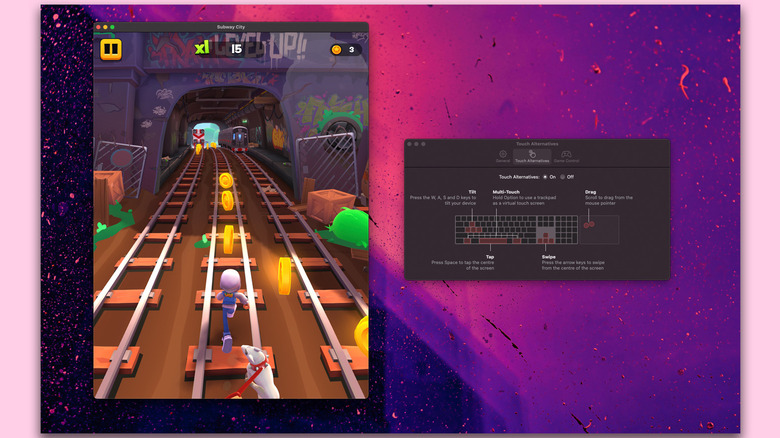 Enabling Touch Alternatives for a game on Mac