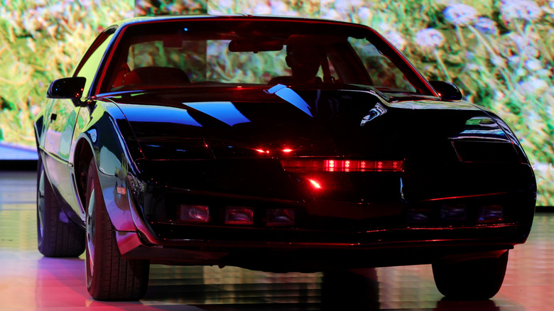 KITT from Knight Rider in shadow