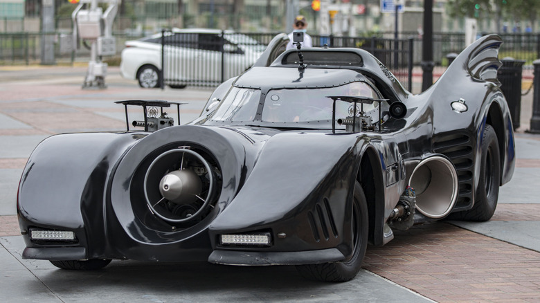Batmobile on display