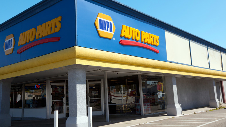 The exterior of a NAPA Auto Parts store