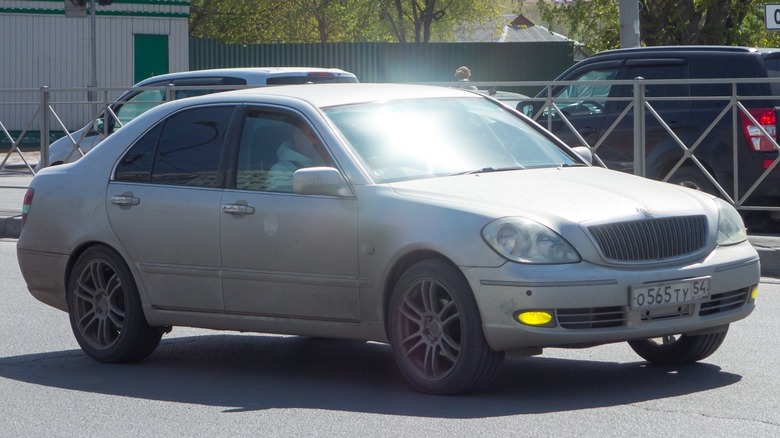 Toyota Brevis driving on street
