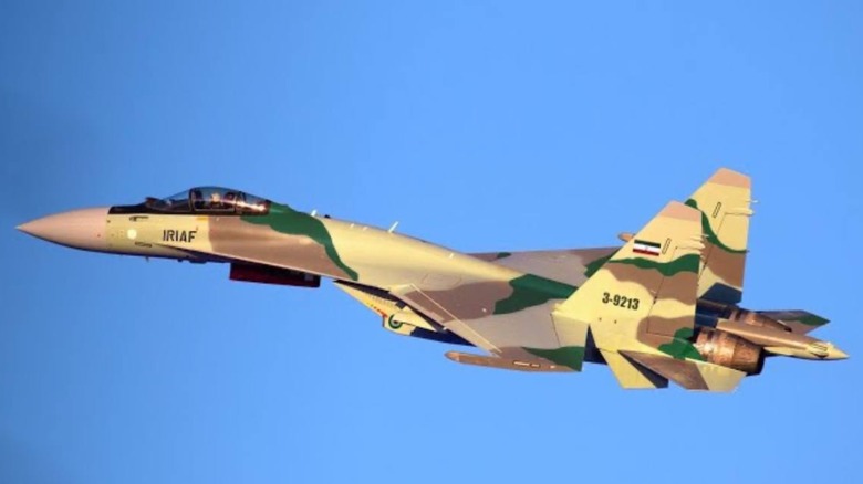 An Su-35 flying for the Islamic Republic of Iran Air Force