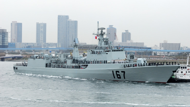 People's Liberation Army Navy Shenzhen (DDG-167), Type 051B Luhai-class destroyer.