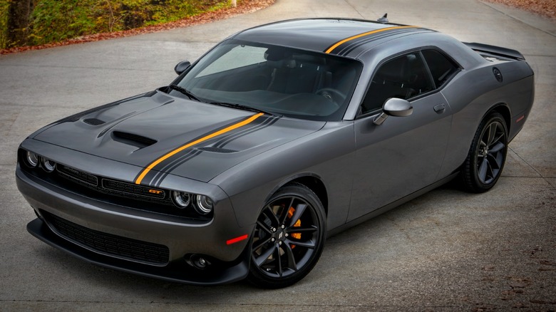 a 2023 Dodge Challenger GT RWD with HEMI Orange appearance package
