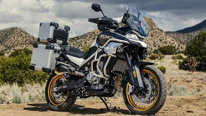 CFMoto's Ibex 800E Adventure bike.
