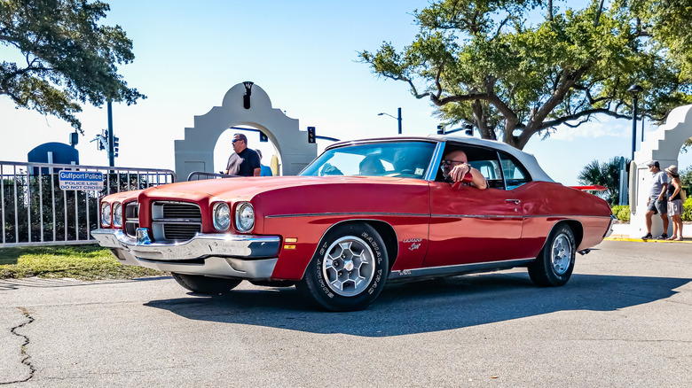 A 1972 Pontiac LeMans Sport Convertible on a sunny day