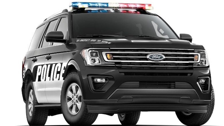 A black 2018 Ford Expedition SSV