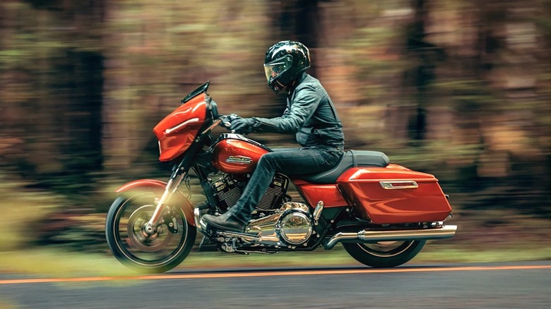 Harley-Davidson Street Glide on road