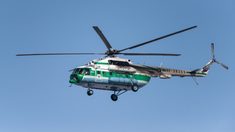 Helicopter Mil Mi-8MTV-1 in the sky