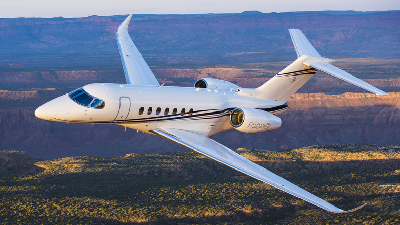 Cessna Citation Longitude in flight