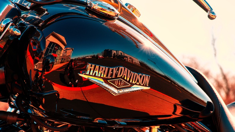 Harley-Davidson Motorcycle Logo on a gas tank