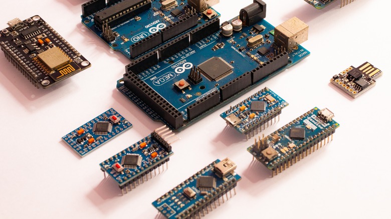 group of Arduino boards