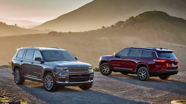 Two of Jeep's three-row SUVs