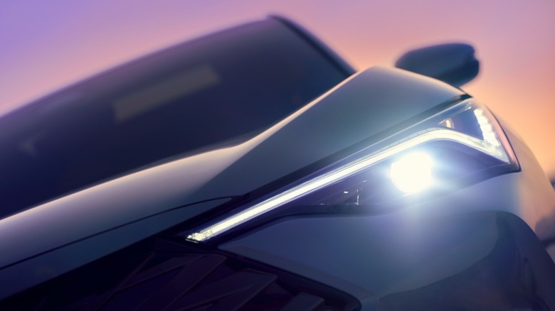Close-up of Acura ADX headlight