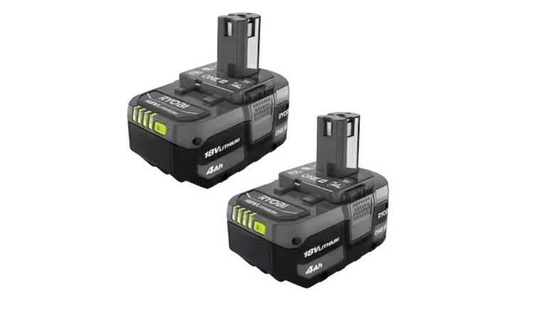 The Ryobi One+ 18V  power tool battery