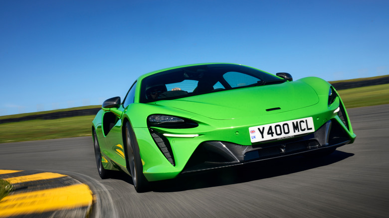 McLaren Artura on race track