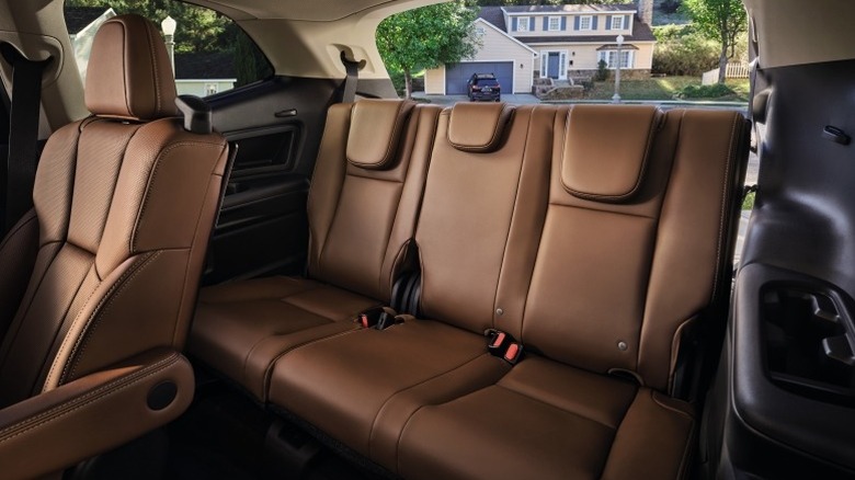 A shot of the Subaru Ascent interior showing the rear seating area