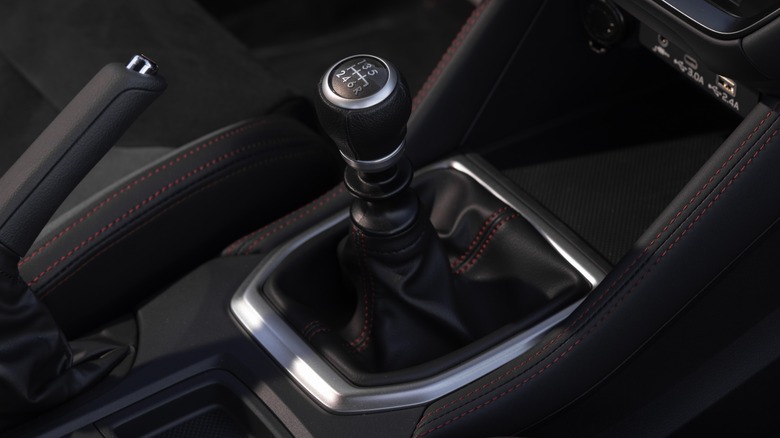 Manual shifter in a 2025 Subaru WRX