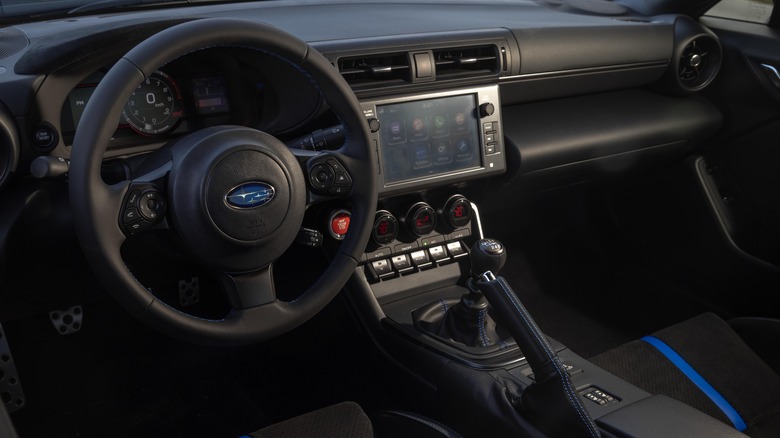 2024 Subaru BRZ interior view, driver's side, manual transmission