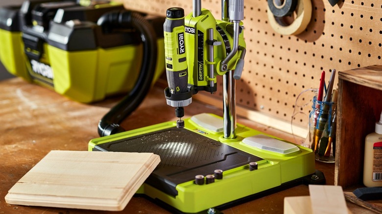 Ryobi Hobby Station sitting on work bench