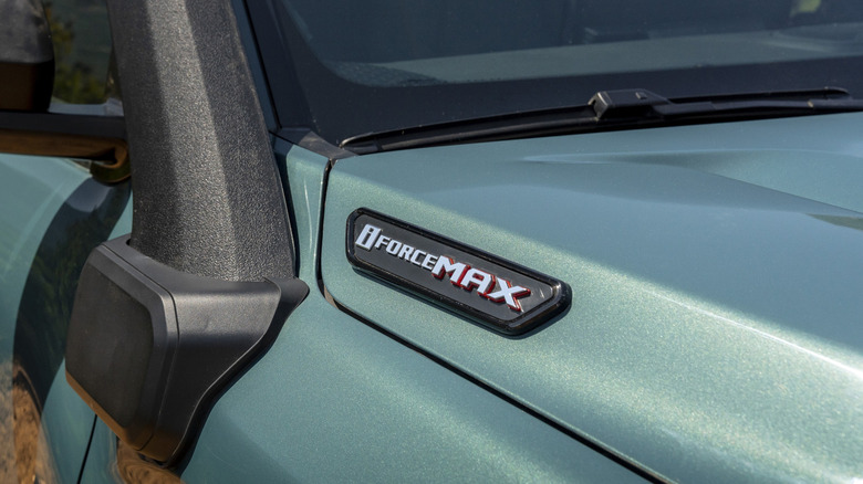Close-up of i-Force Max badge on 2026 Toyota 4Runner