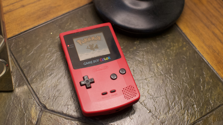 Game Boy Color on table