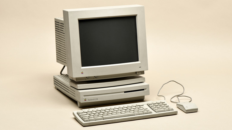 Retro Macintosh computer